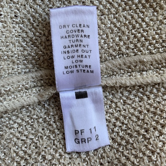 St. John Knit Skirt Cream/Tan with Gold Thread PF11 GRP2 - Picture 6 of 10